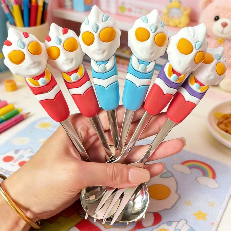 Weaning Spoon Set - 애니메이션 주변기기 휴대용 식기 포크와 스푼