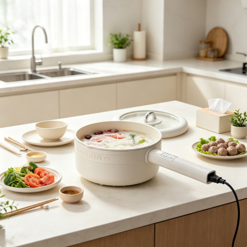 Baby Food Steamer - 3L 다기능 전기 냄비, 핫팟, 스티머,
