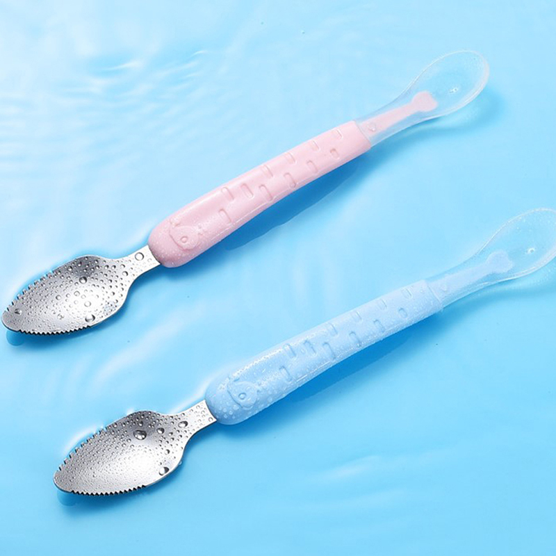1개입, 양면 헤드 아기용 이유식 스크레이퍼, 스테인리 - Puree Baby Food 리뷰 및 가격