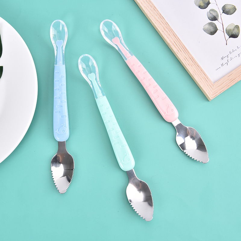 1개입, 양면 헤드 아기용 이유식 스크레이퍼, 스테인리 - Puree Baby Food 리뷰 및 가격