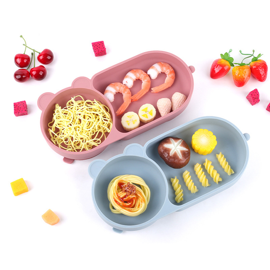 아기 실리콘 흡입 컵 그릇 귀여운 곰 디자인 마카롱 색 - Baby Food Diary 리뷰 및 가격