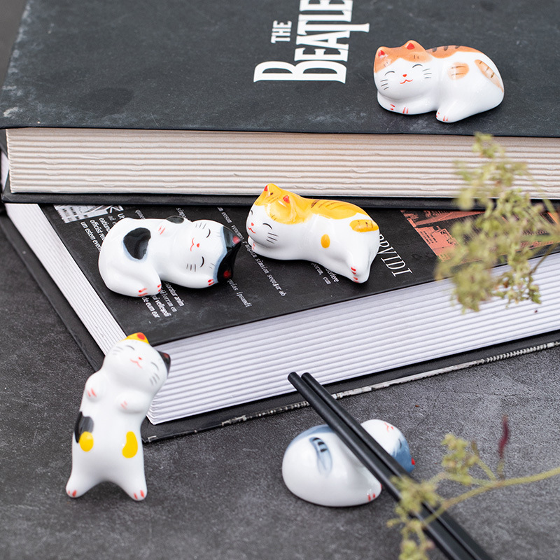 5 개/대 젓가락 나머지 젓가락 베개 귀여운 고양이 젓 - Weaning Spoon Set 리뷰 및 가격