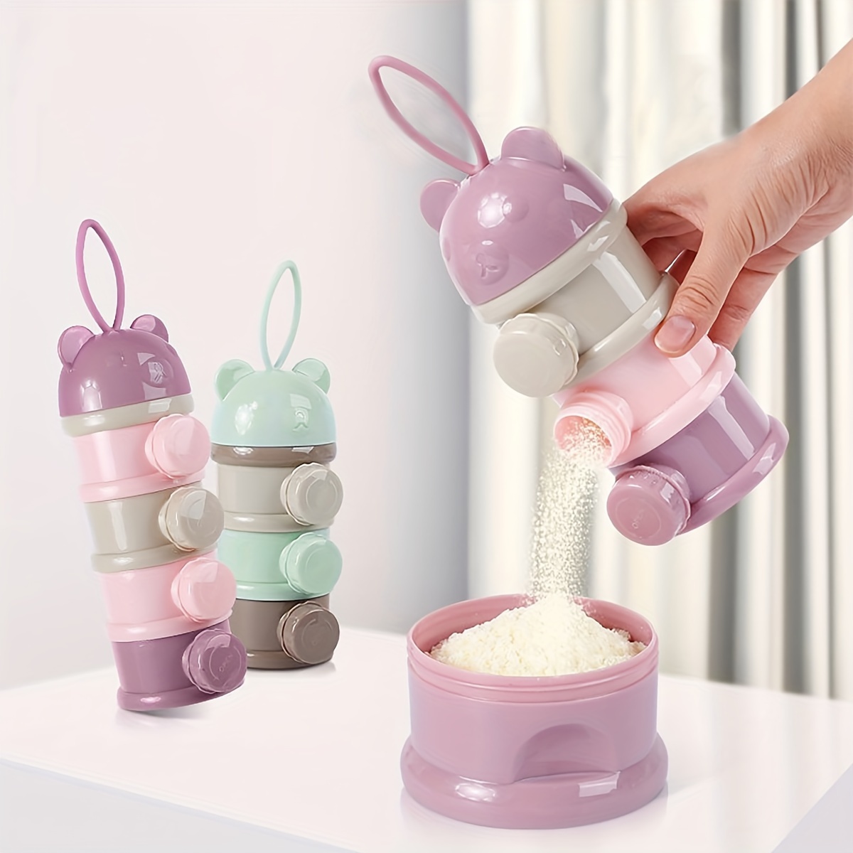 스트랩이 있는 대용량 아기 분유 용기, 분유 디스펜서, - Puree Baby Food 리뷰 및 가격