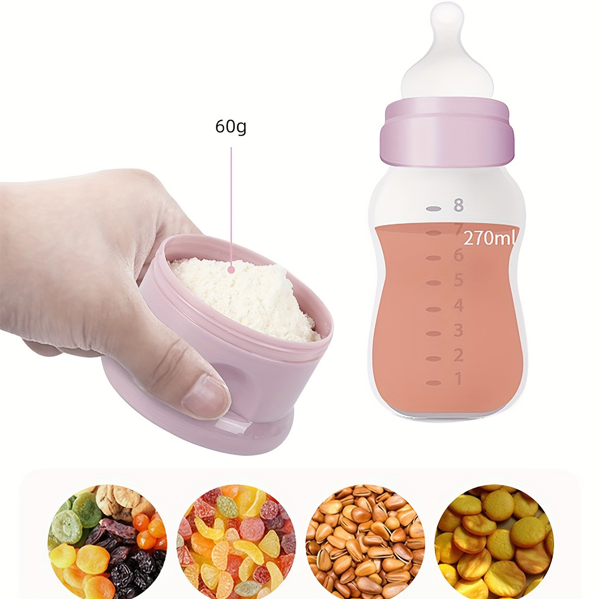 스트랩이 있는 대용량 아기 분유 용기, 분유 디스펜서, - Puree Baby Food 리뷰 및 가격