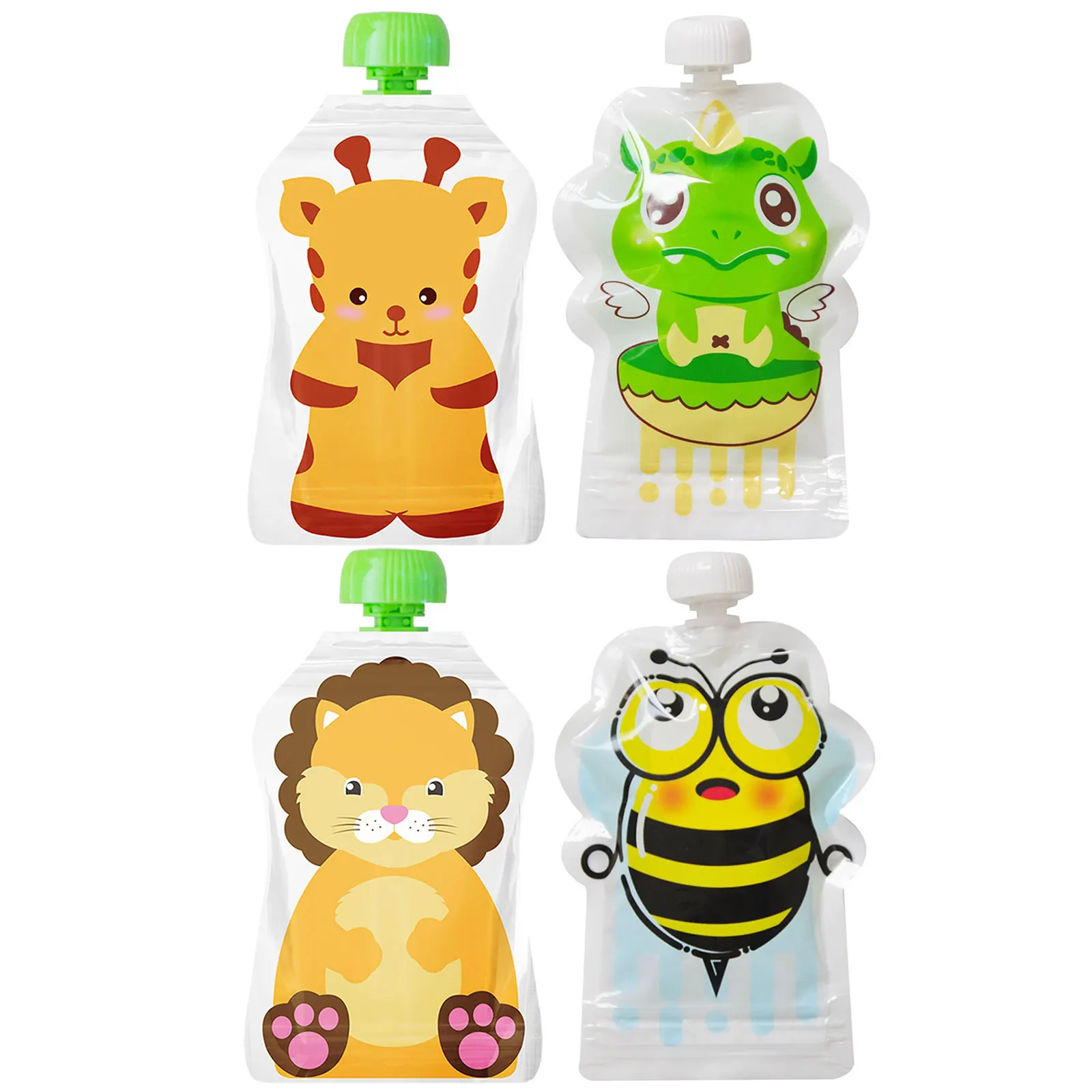 4pcs 식품 보관 가방 재사용 가능한 148ml 유아 - Baby Food Pouches Reusable 리뷰 및 가격