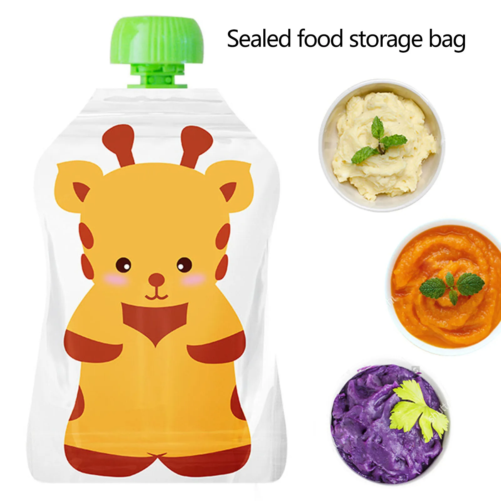 4pcs 식품 보관 가방 재사용 가능한 148ml 유아 - Baby Food Pouches Reusable 리뷰 및 가격
