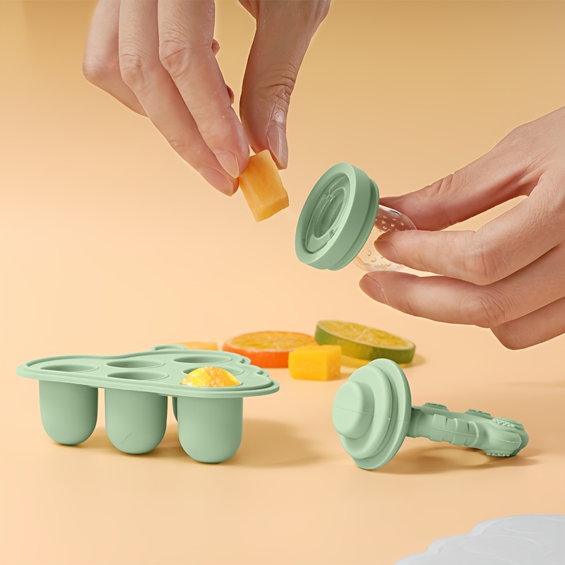 2pcs/1pc 뚜껑이있는 미니 베이비 과일 야채 냉동 - Baby Food Feeder 리뷰 및 가격