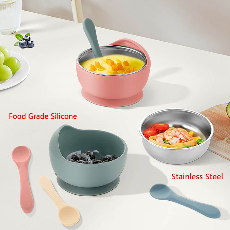 3Pcs 세트 숟가락으로 아기 먹이 그릇 스테인레스 스 - Baby Food Dispensing Spoon 리뷰 및 가격