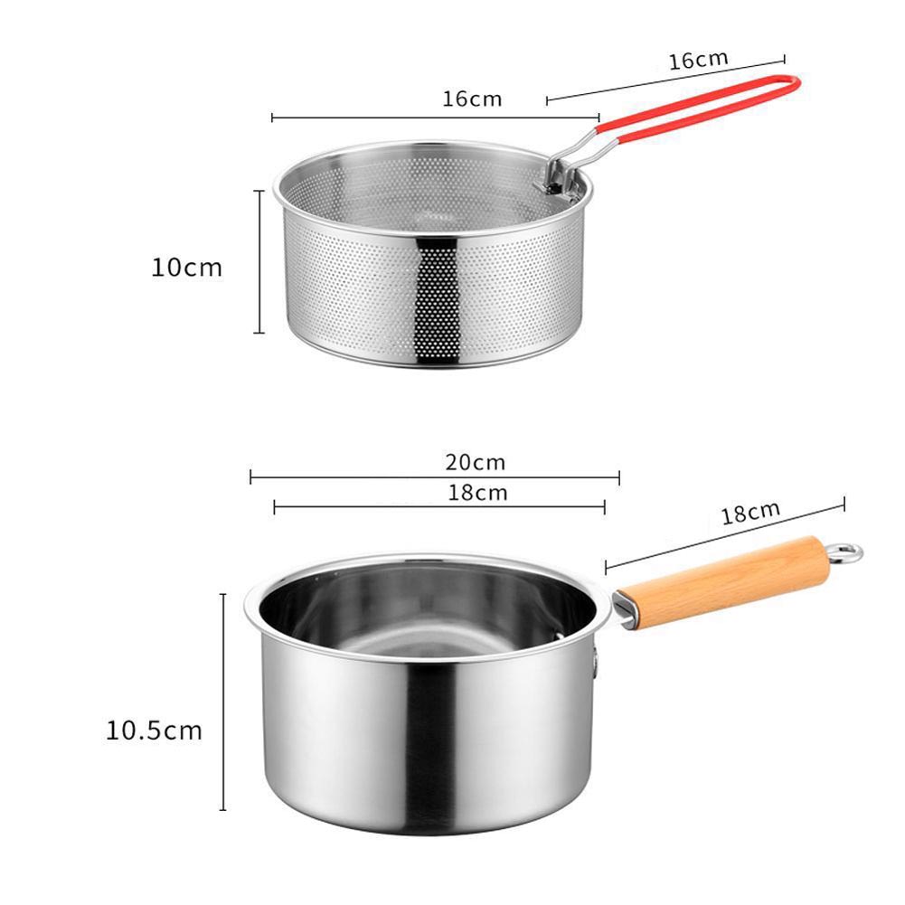 스테인리스 스틸 딥 프라이팬 20x18x10.5cm ( - Baby Food Strainer 리뷰 및 가격