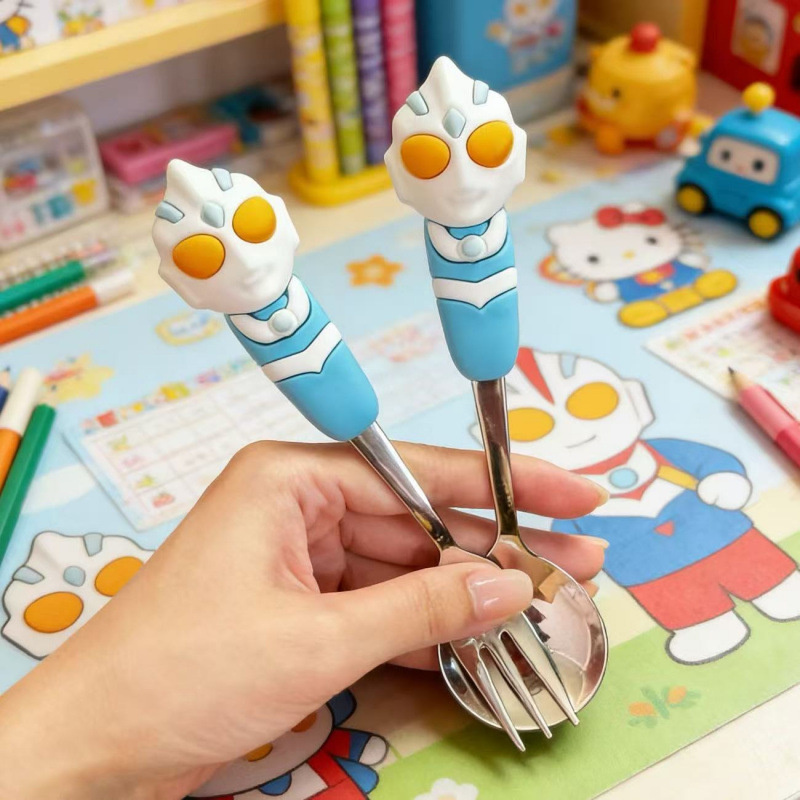 애니메이션 주변기기 휴대용 식기 포크와 스푼 세트 귀여 - Weaning Spoon Set 리뷰 및 가격