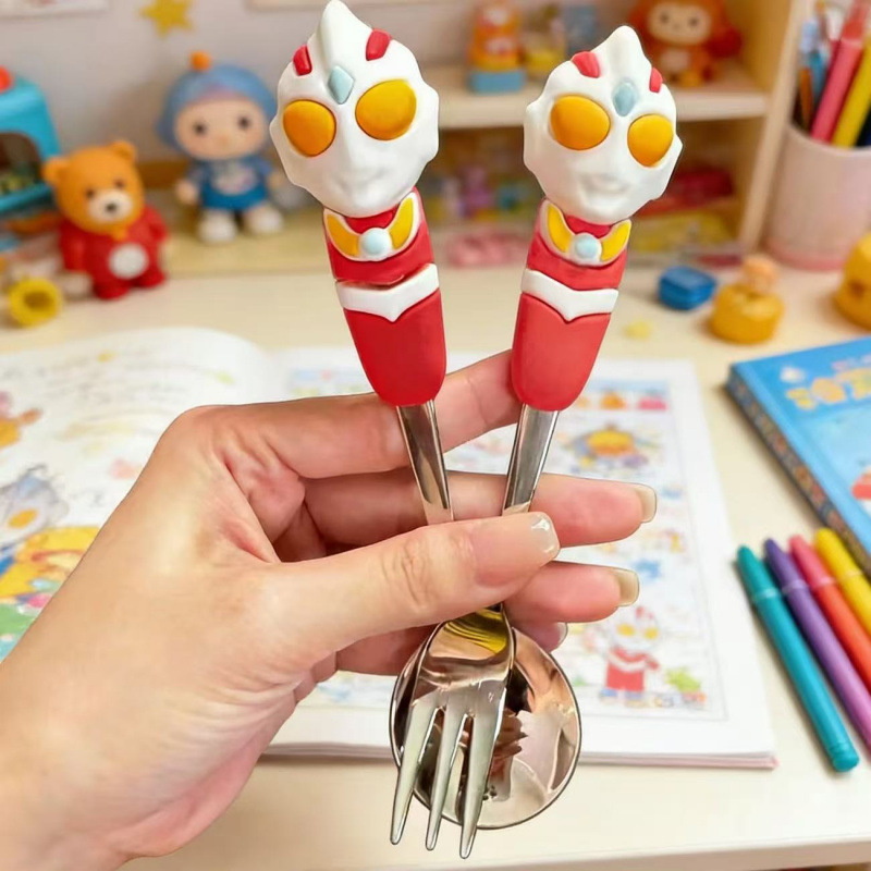 애니메이션 주변기기 휴대용 식기 포크와 스푼 세트 귀여 - Weaning Spoon Set 리뷰 및 가격