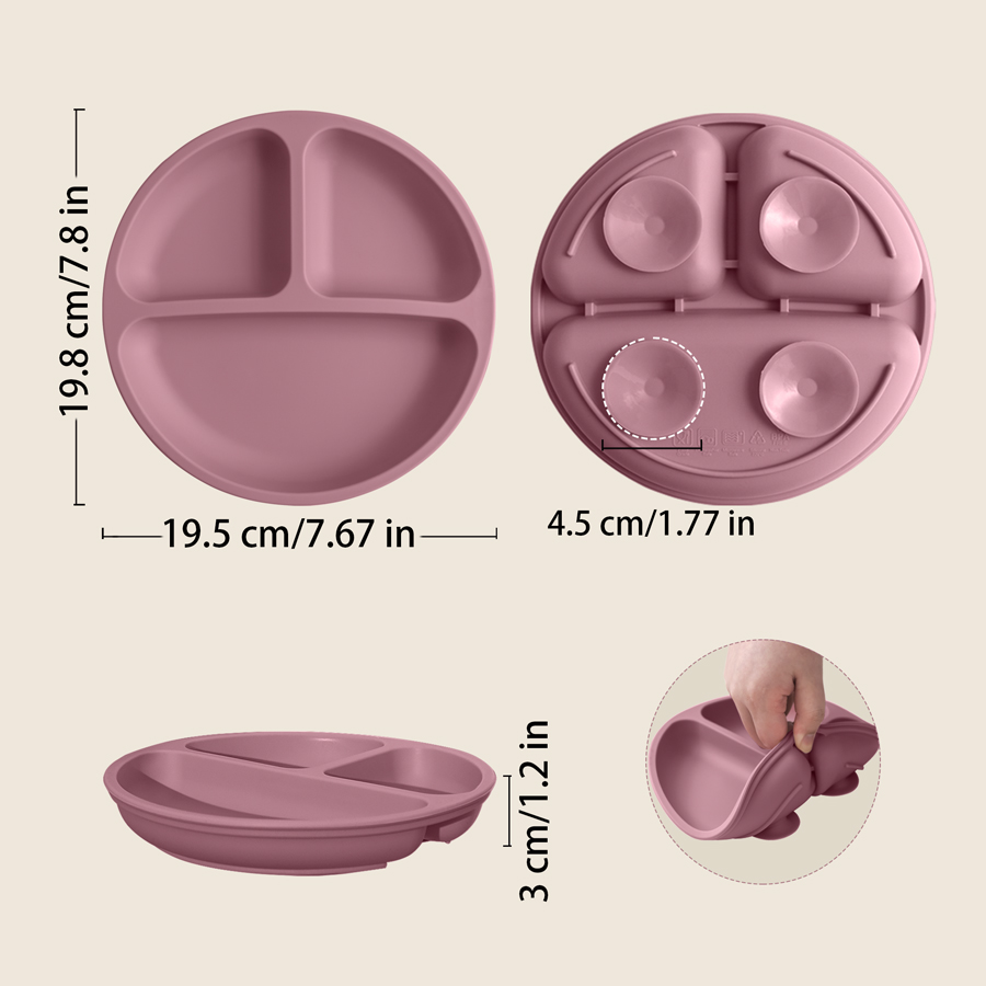 1PCS 아기 빨판 실리콘 식사 접시 BPA 무료 어린 - Baby Food Diary 리뷰 및 가격