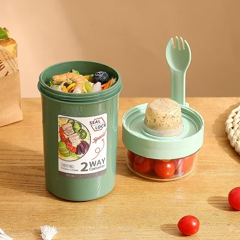 벤토 도시락 샐러드 오트밀 아침식사 더블컵 시리얼 견과 - Weaning Spoon Set 리뷰 및 가격