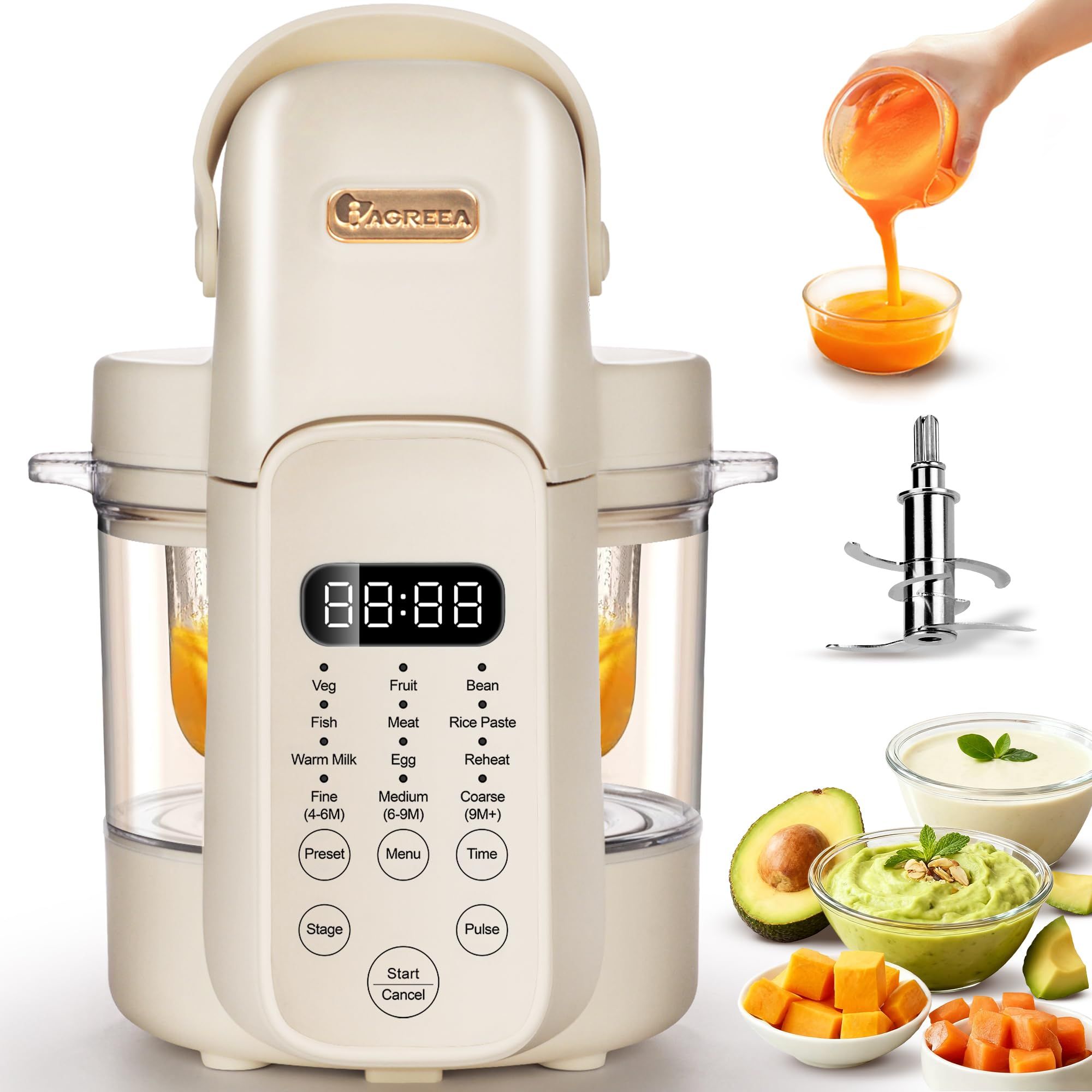 고성능 9가지 기능이 있는 유아용 식품 제조기, 자동  - Baby Food Steamer 리뷰 및 가격