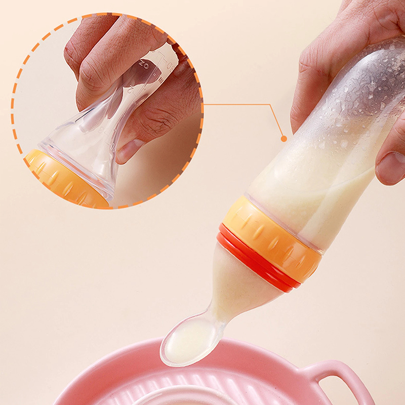 짜내는 먹이 병 실리콘 신생아 아기 훈련 쌀 시리얼 음 - Baby Food Feeder 리뷰 및 가격