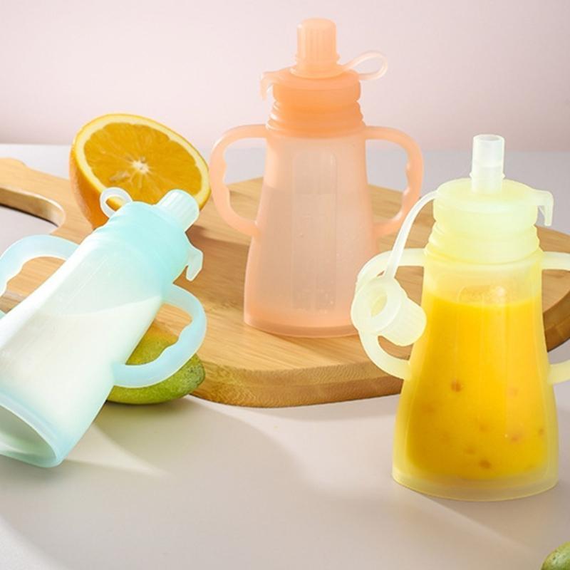 휴대용 누출 방지 실리콘 아기 과일 퓌레 짜기 보관 가 - Baby Food Pouches Reusable 리뷰 및 가격