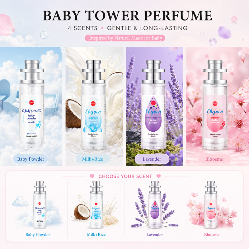 2개입 35ml 여성용 베이비 파우더 향수, 오래 지속 - Puree Baby Food 리뷰 및 가격