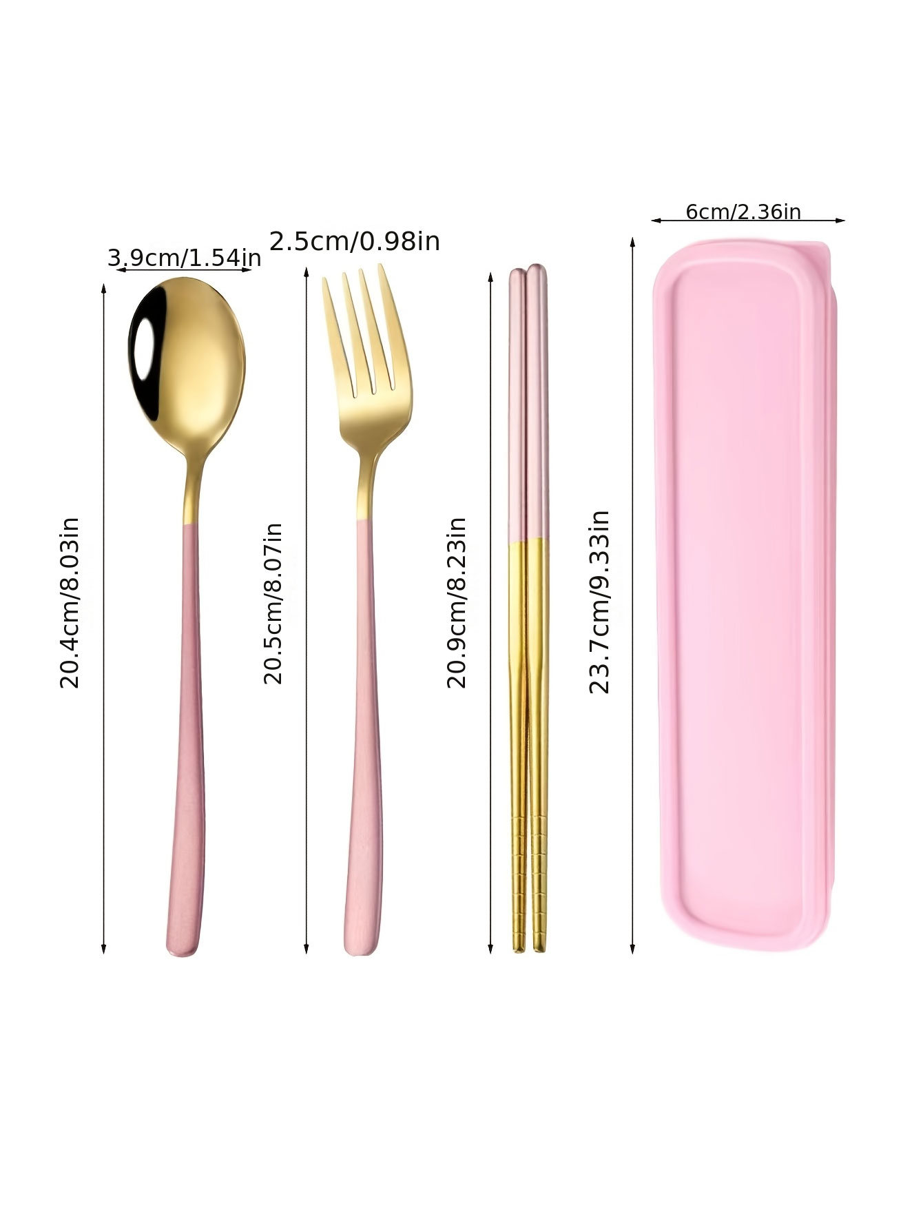 304 스테인리스 스틸 젓가락, 스푼, 포크 세트 휴대 - Weaning Spoon Set 리뷰 및 가격