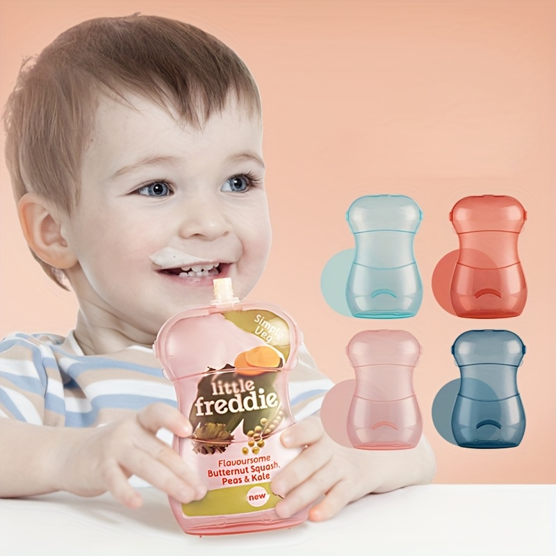 누수 방지 식품 파우치, 휴대용 이유식 컵 - 핑크,  - Baby Food Pouches Reusable 리뷰 및 가격