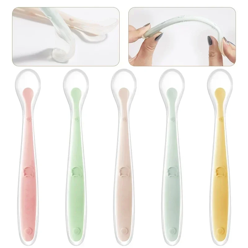 부드러운 실리콘 아기 숟가락 유아 보완 식품 먹이 훈련 - Baby Food Feeder 리뷰 및 가격