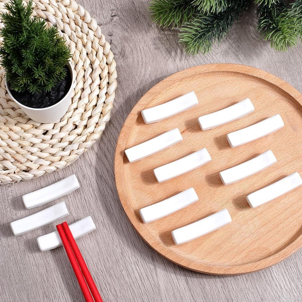 12Pcs 젓가락 나머지 흰색 일본 도자기 젓가락 홀더 - Weaning Spoon Set 리뷰 및 가격
