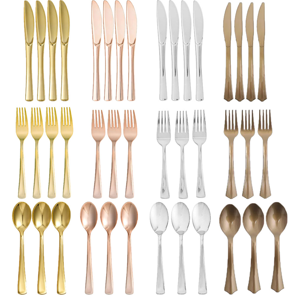 로즈 골드 일회용 나이프 포크 스푼 수저 세트 일회용  - Weaning Spoon Set 리뷰 및 가격