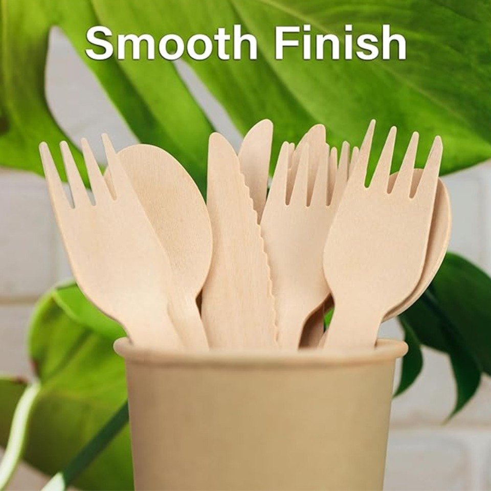 50/100PCS 일회용 나무 수저 세트 포크 스푼 나 - Weaning Spoon Set 리뷰 및 가격